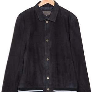 Suede Varsity Jacket